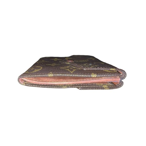 LOUIS VUITTON: Brown, "LV" Logo, Medium Folding Wallet #L1160 - Picture 3 of 11